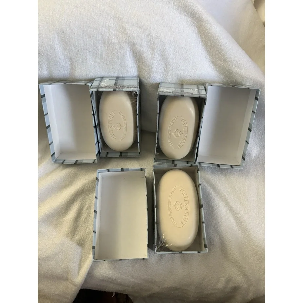 NEW SAPONIFICIO ARGIANALE FIORENTINO MEN BAR Soap 10.5oz Italy WHITE MUSK 3 BOX